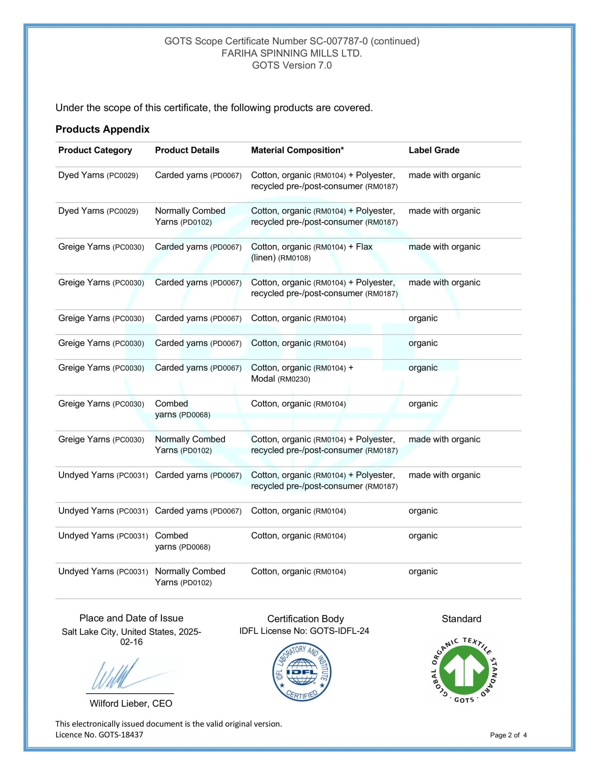 IDFL 25-741670 GOTS Certificate fariha-spinning-mills-ltd 2025-02-15_v0-images-1